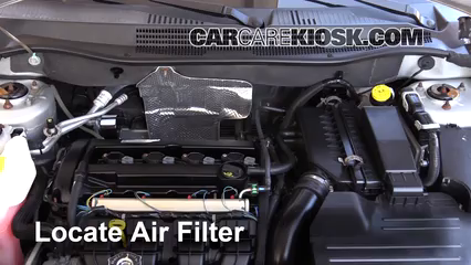 2007 Dodge Caliber SXT 2.0L 4 Cyl. Filtro de aire (motor) Control